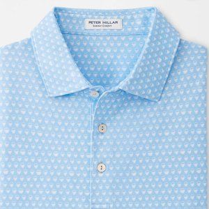 Peter Millar Crown Sport Summer Comfort Seeing Double Performanc Polo Size M-NWT